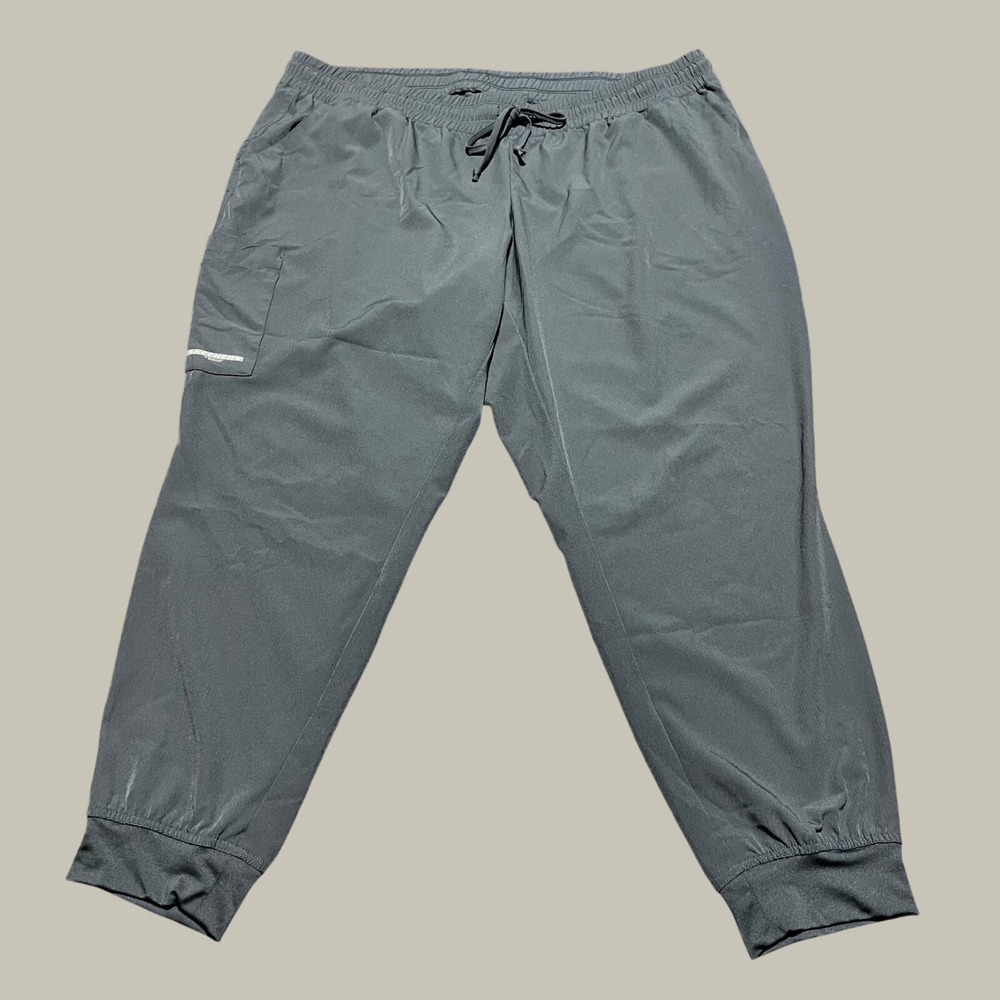 Skechers by Barco Mens Scrub Pants 3XL Dark Gray Jogger Cargo Recycled Stretch